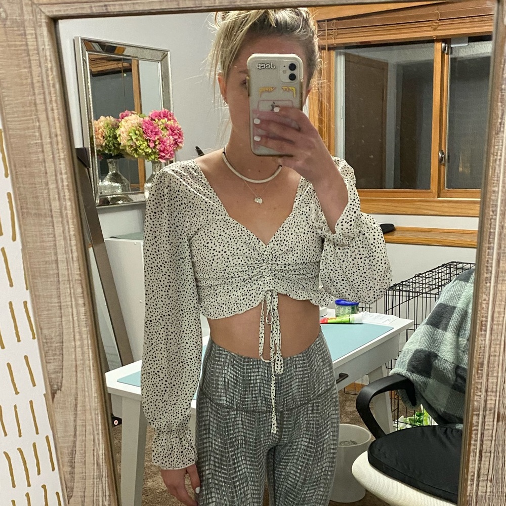 cropped long sleeve
